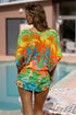 Luli Fama Palm Breeze Cabana V Neck Dress